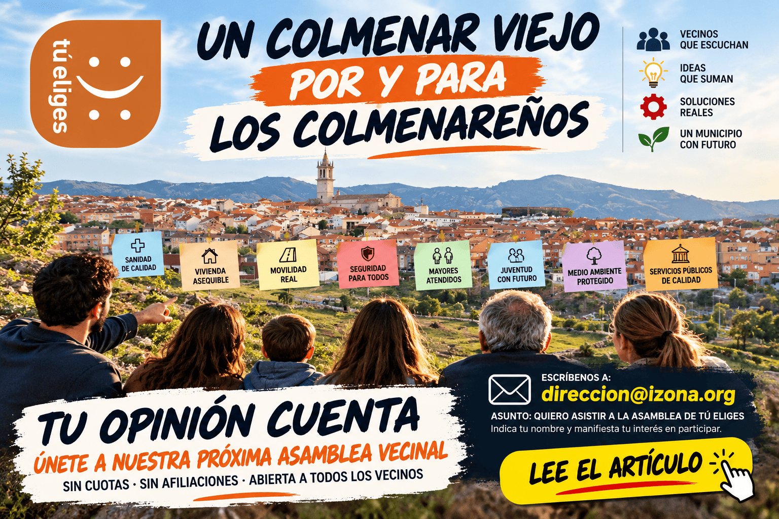 Cartel Vecinal de Colmenar Viejo 1