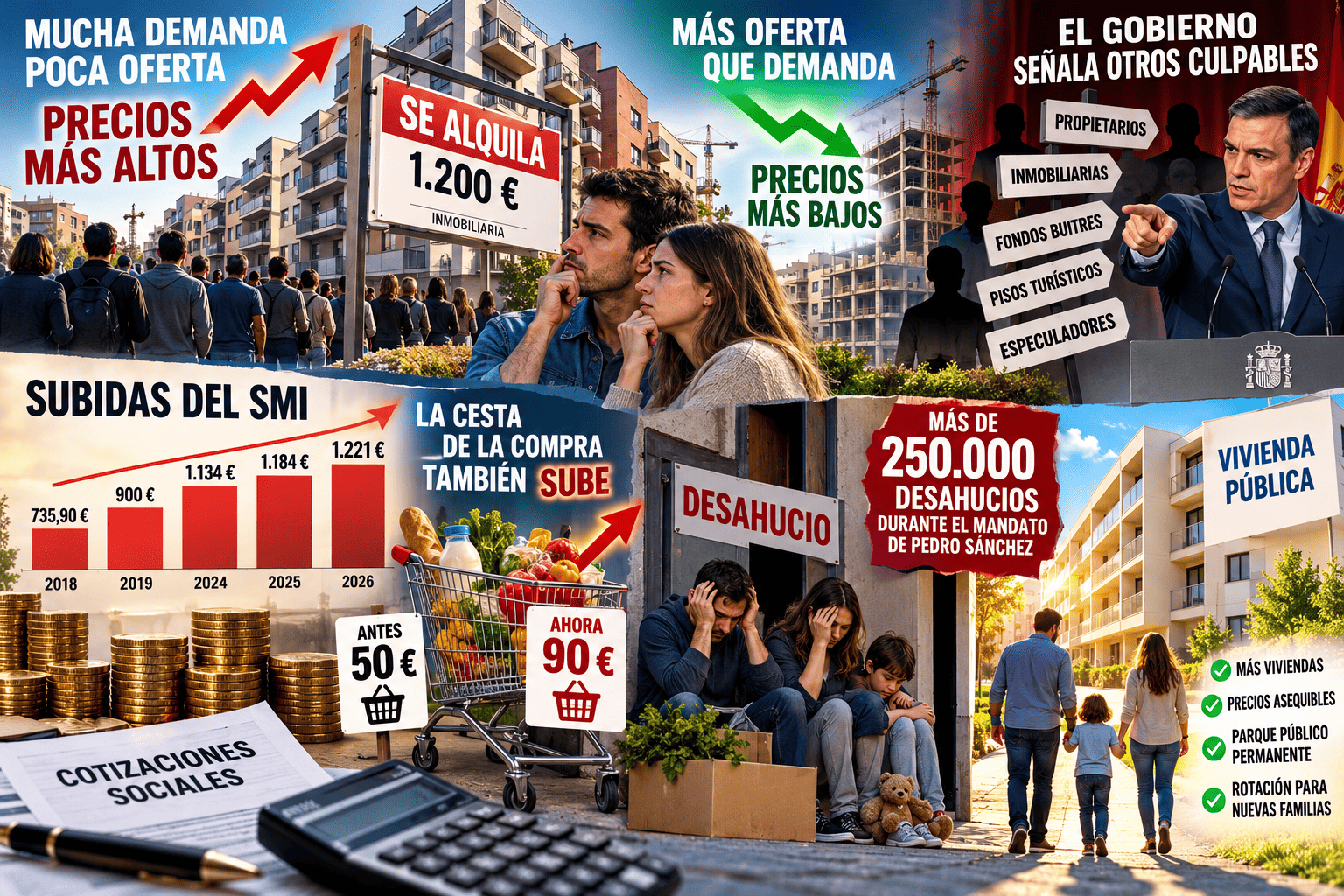 LA VIVIENDA NO ES CARA POR CASUALIDAD: FALTAN CASAS, SOBRAN EXCUSAS